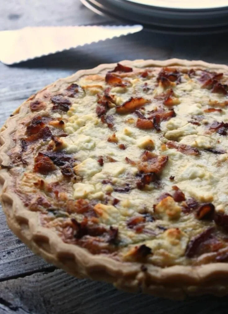 Spinach and Bacon Quiche 1
