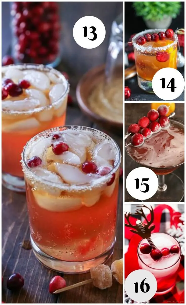 25 Christmas Cocktails - The Cranberry Cocktail Collection