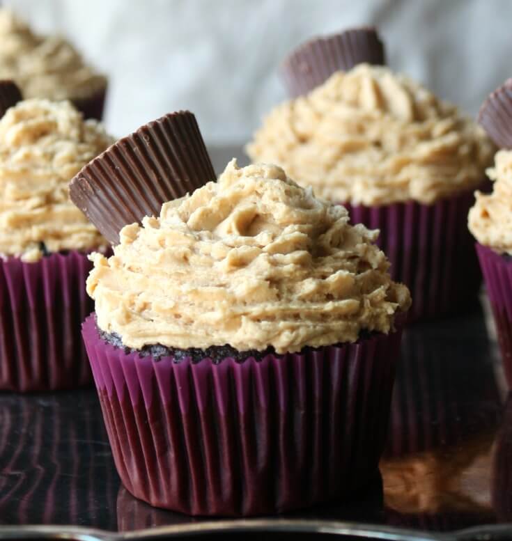 Chocolate and Peanut Butter Cupcakes 1