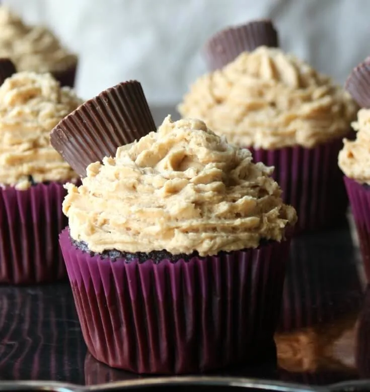 Chocolate and Peanut Butter Cupcakes 1