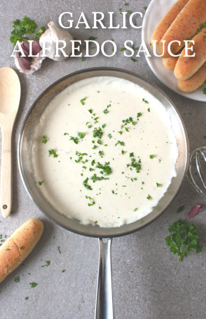 Homemade Alfredo Sauce with Garlic