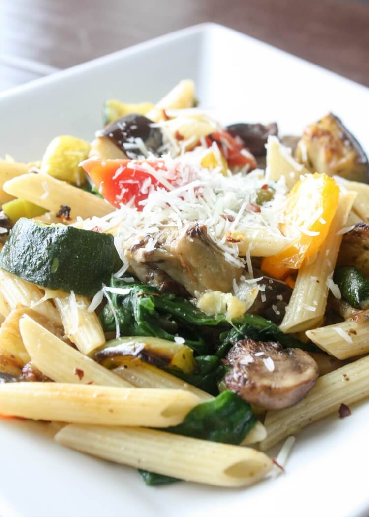 Roasted Vegetable Pasta Salad - Daily Appetite