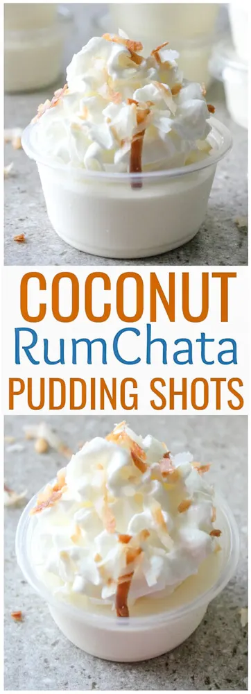 Coconut RumChata Pudding Shots