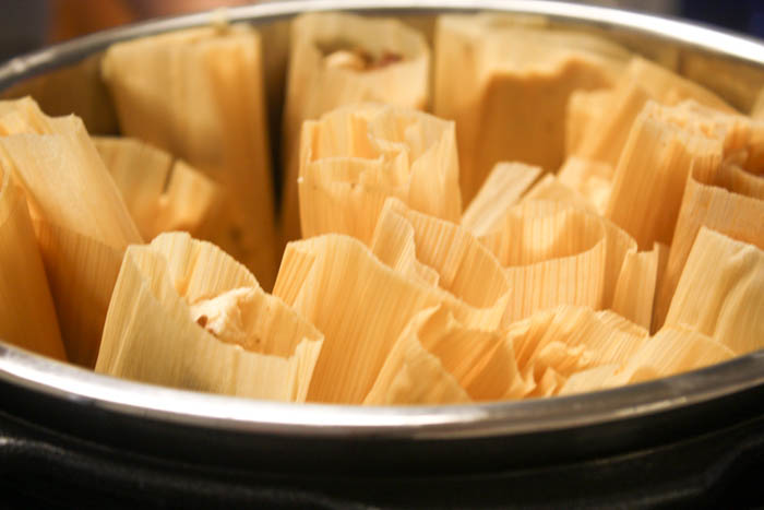 Instant Pot Tamales Recipe! Make Tamales in a couple of hours instead of a couple of days with this Pressure Cooker Tamale Recipe.