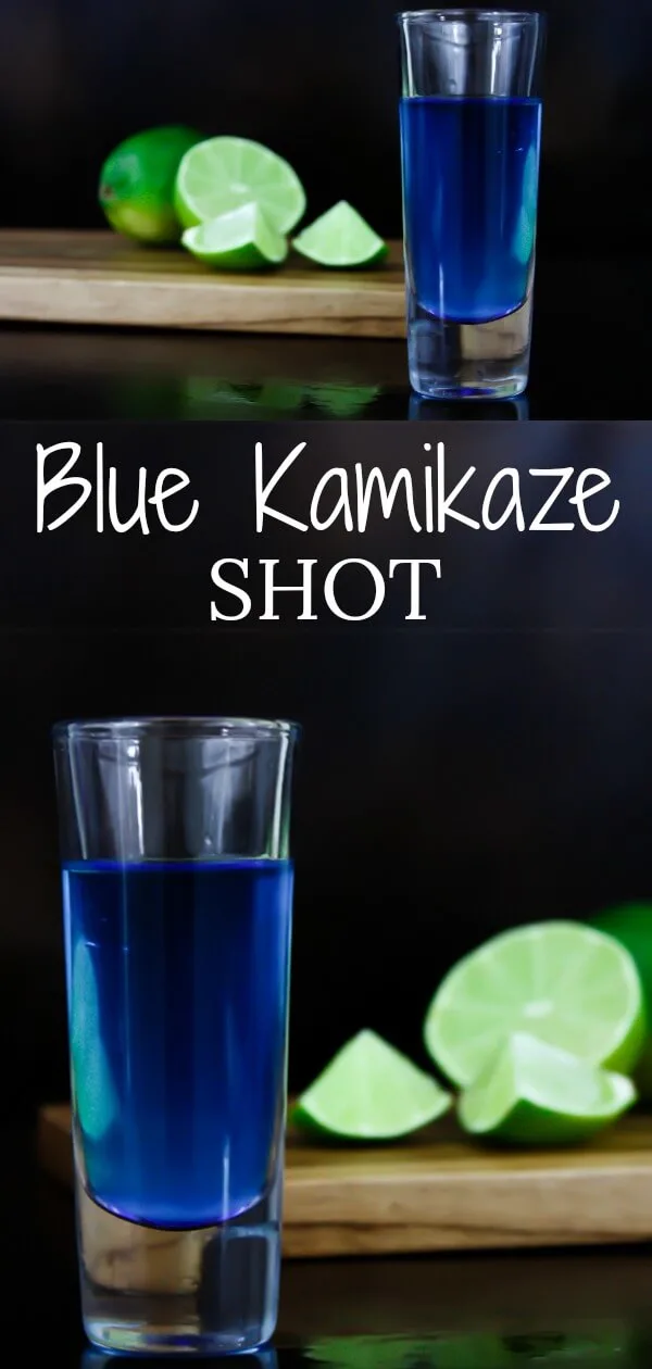 Glasses With Blue And Red Kamikaze Glamorous Drinks Mixed Drink