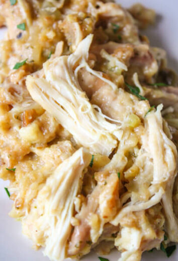 Easy! Crockpot Chicken and Stuffing - Daily Appetite