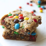 No Flour Monster Cookie Bars