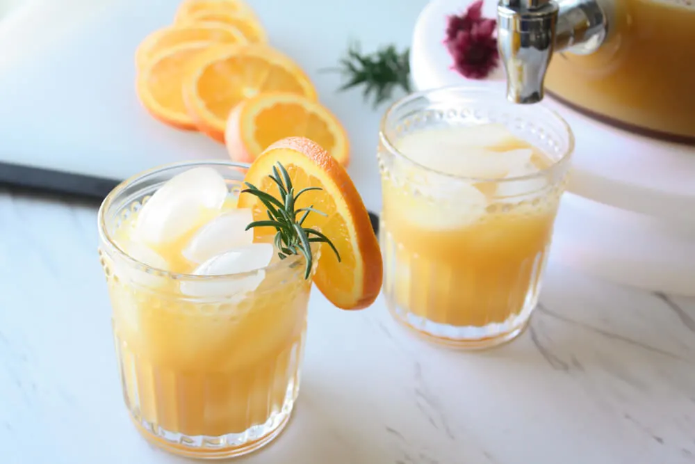 Orange Sparkling Wine Punch