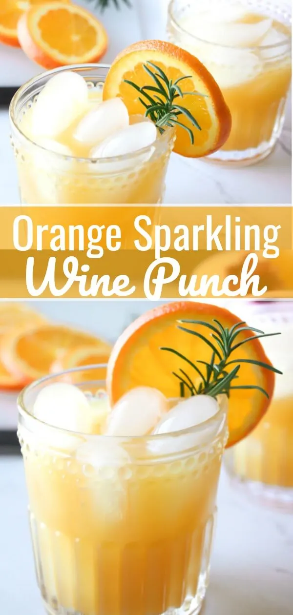 Orange Sparkling Wine Punch