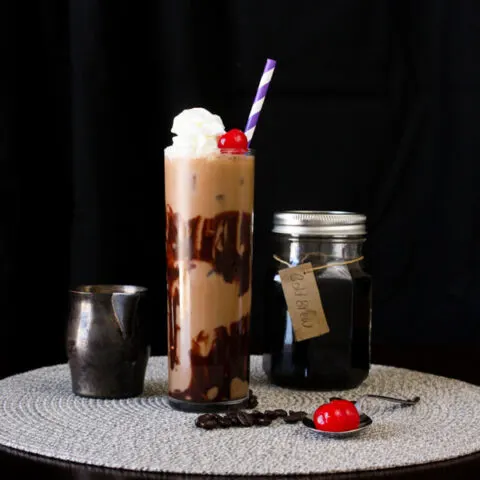 Cold Brew Bourbon Mocha. A coffee bourbon cocktail.