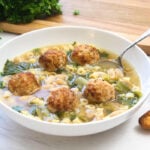Escarole and Bean Soup with Meatballs 3 Escarole and Bean Soup