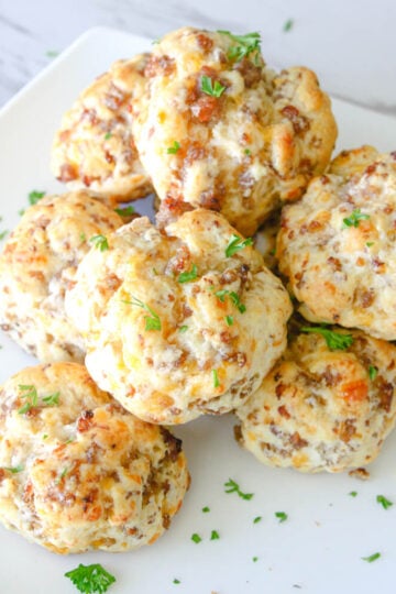 Buttery Sausage and Cheese Breakfast Biscuits 4