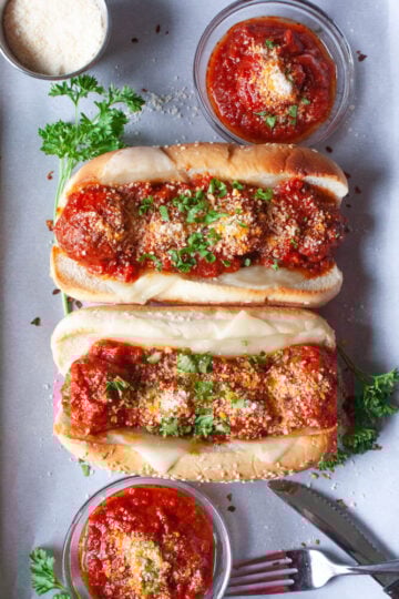 Crockpot Meatball Subs with Frozen Meatballs  1