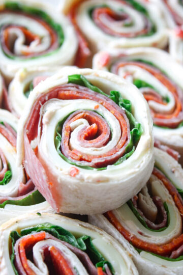 Italian Pinwheel Sandwiches Recipe with Cream Cheese  3