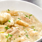 Crock Pot Chicken and Dumplings with Canned Biscuits