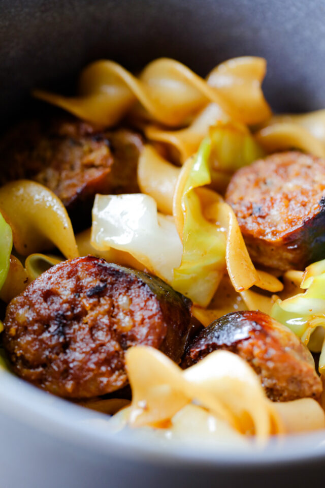 Cabbage and Noodles with Sausage Daily Appetite