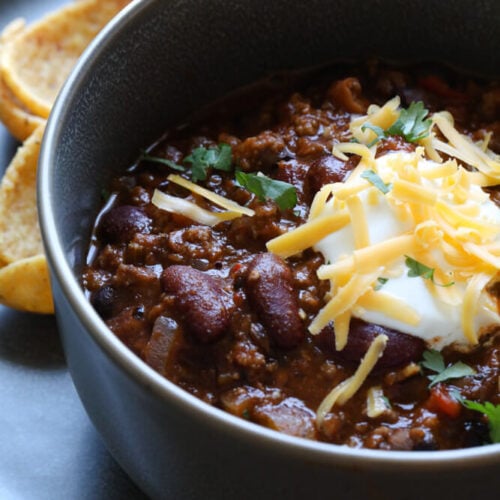 Quick Instant Pot Beef Chili Recipe