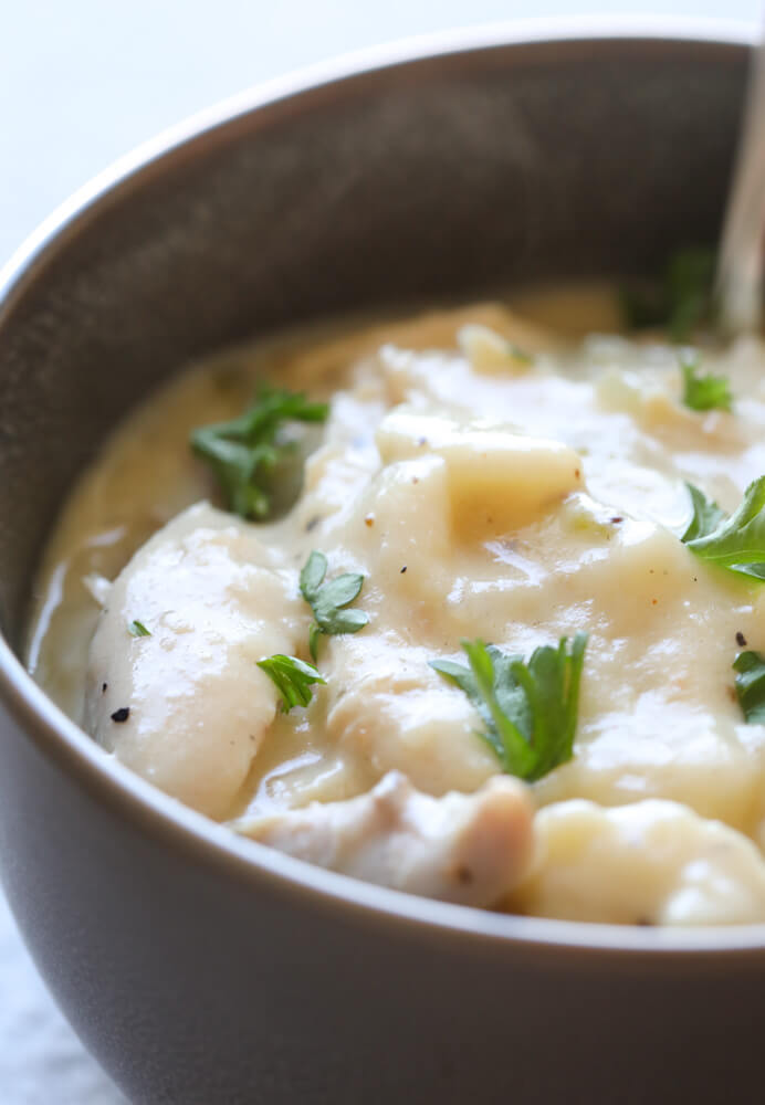 black southern chicken and dumplings