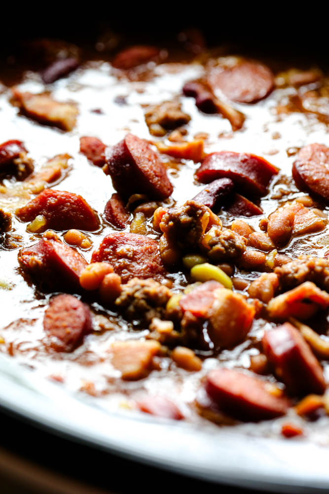Slow Cooker Cowboy Beans Hearty Crock Pot Cowboy Beans 1