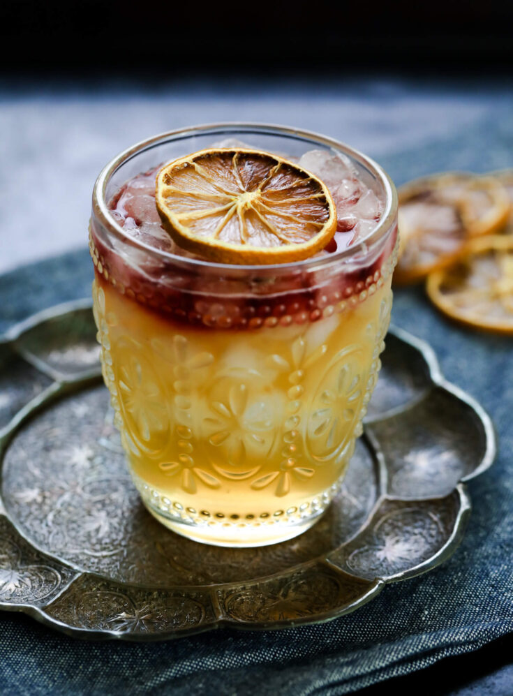 New York Sour with Spiced Pear 1