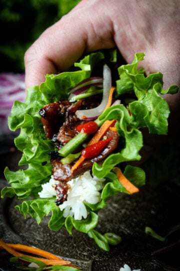 Beef Bulgogi Lettuce Wraps 2