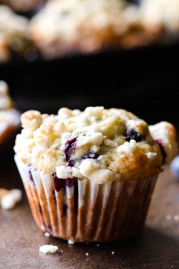 Blueberry Muffins with Crumb Topping 3