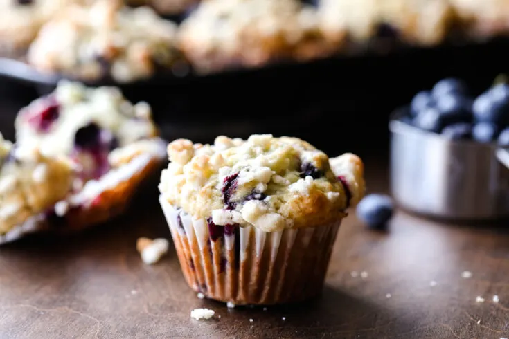 Blueberry Muffins with Crumb Topping 2