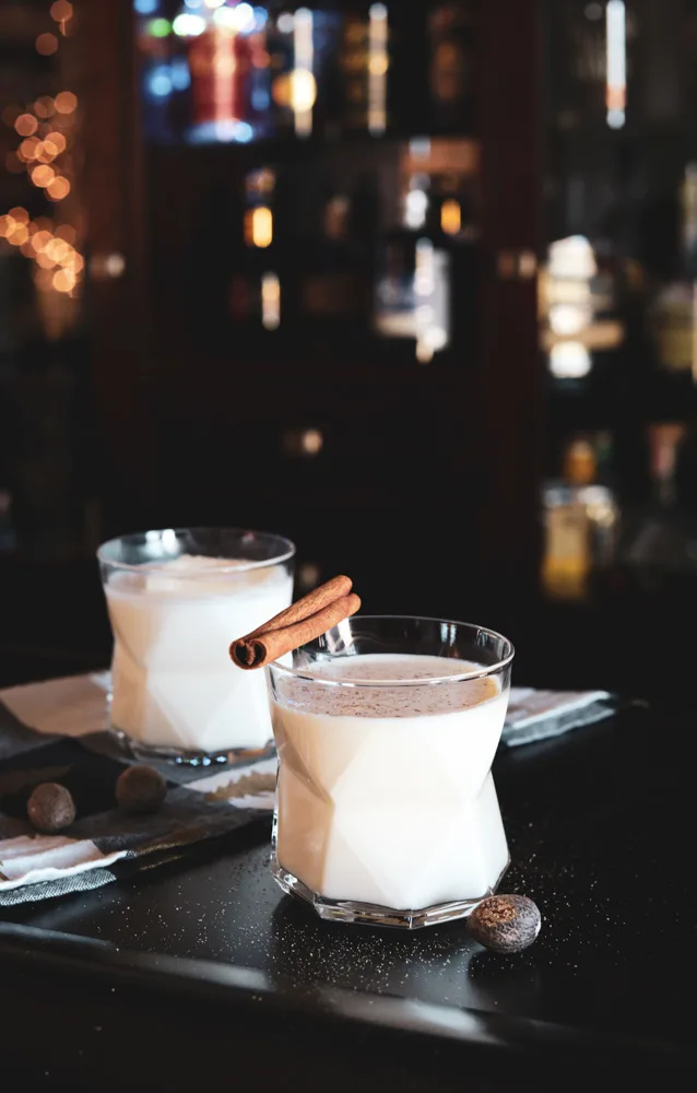 Salted Butterscotch Bourbon Eggnog - Gastronom Cocktails