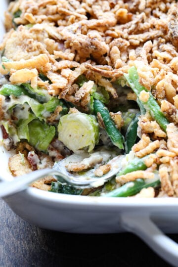 Green Bean Brussels Sprout Casserole 6