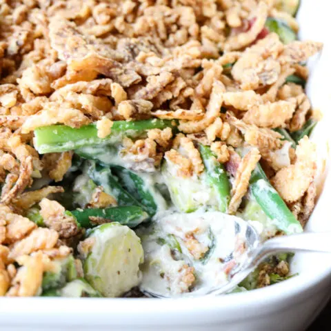 Green Bean Brussels Sprout Casserole