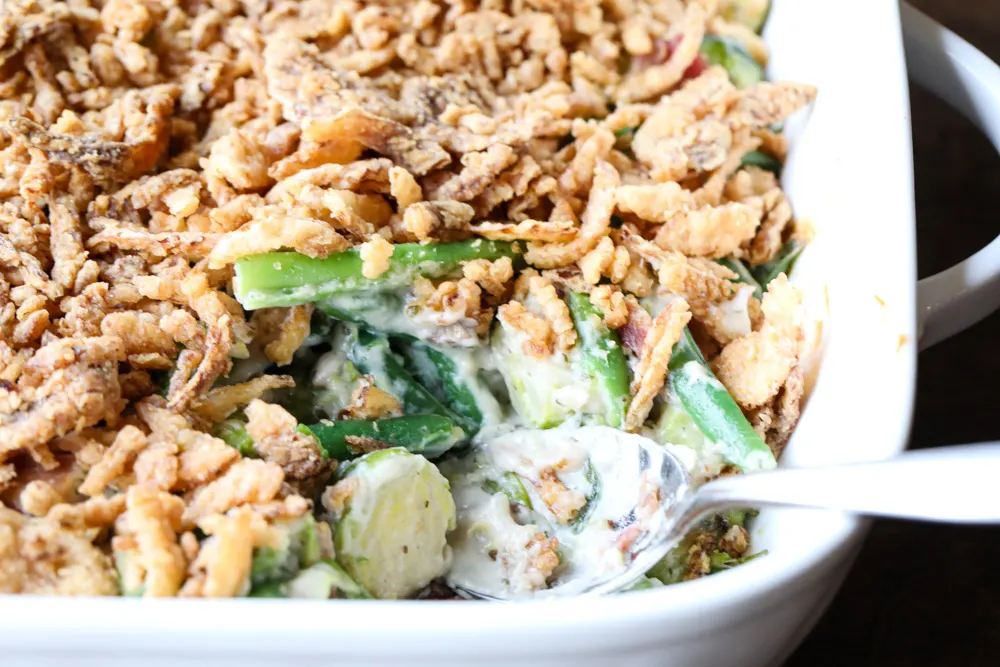 Green Bean Brussels Sprout Casserole 3