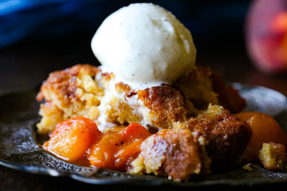 Peach Cobbler with Fresh Peaches 3