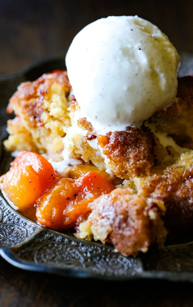 Peach Cobbler with Fresh Peaches 4