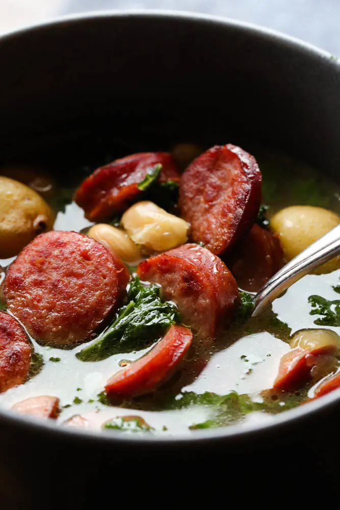 Kale Soup with Sausage and Potatoes 1