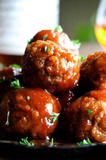 Best Bourbon Frozen Meatballs in the Slow Cooker Recipe 13