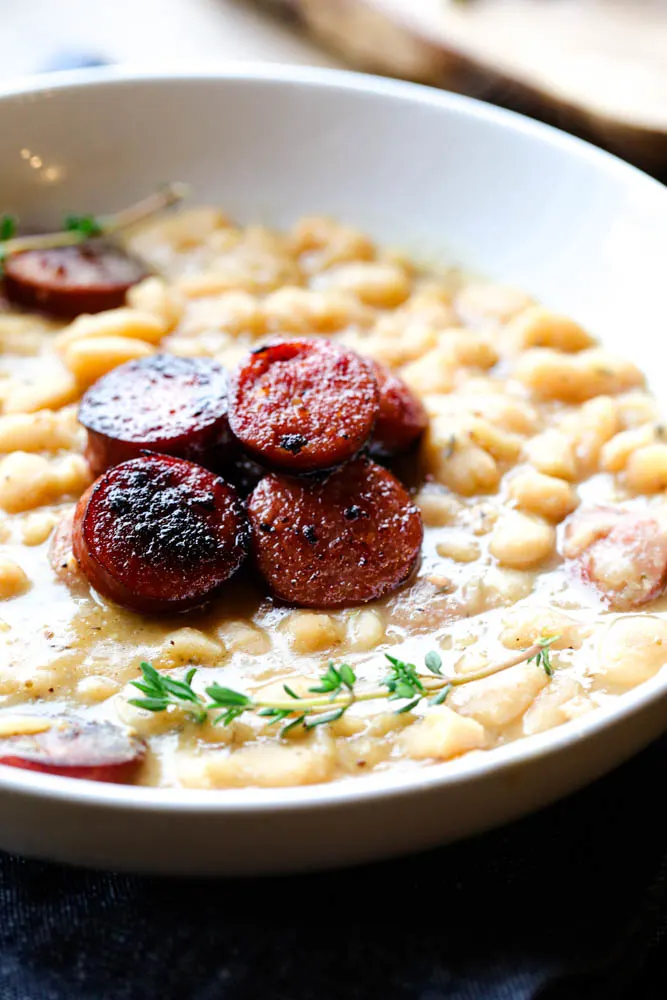 Slow-cooker sausage and butter bean casserole