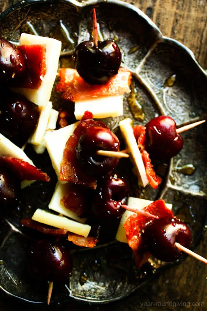 Fresh Cherries & Bacon Appetizer 2