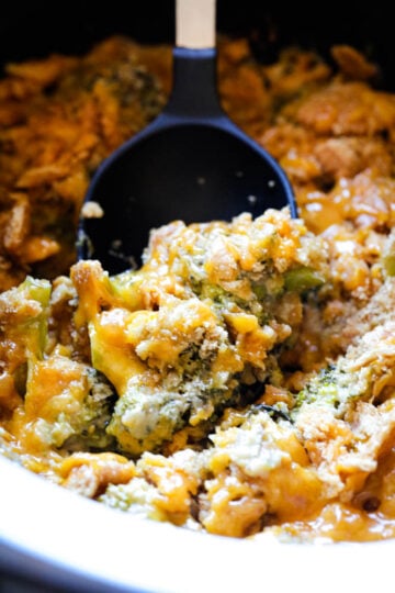 Crockpot Broccoli and Cheese Casserole