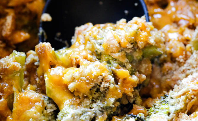 Crockpot Broccoli and Cheese Casserole
