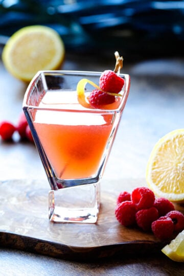 Raspberry Lemon Drop Martini Cocktail Recipe