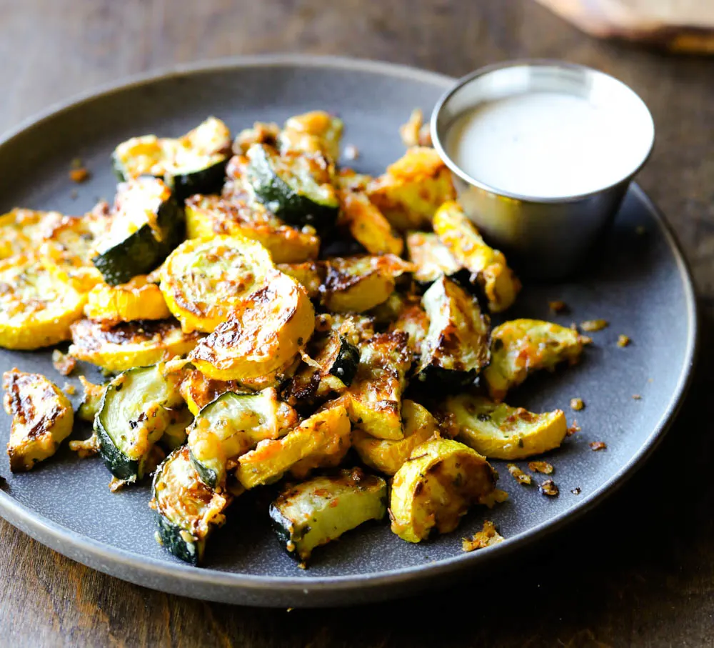 Air Fryer Squash and Zucchini