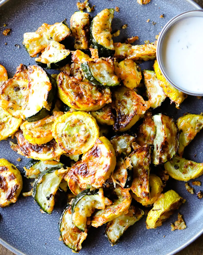 Air Fryer Squash and Zucchini