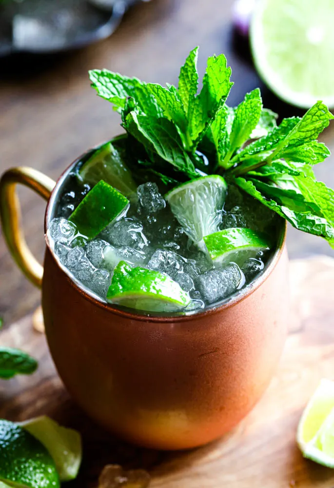 Cucumber Basil Moscow Mule (Low Sugar and Refreshing) - The Real